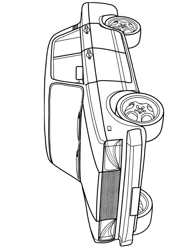 Dibujo de Lada Riva/VAZ-2107 para Colorear