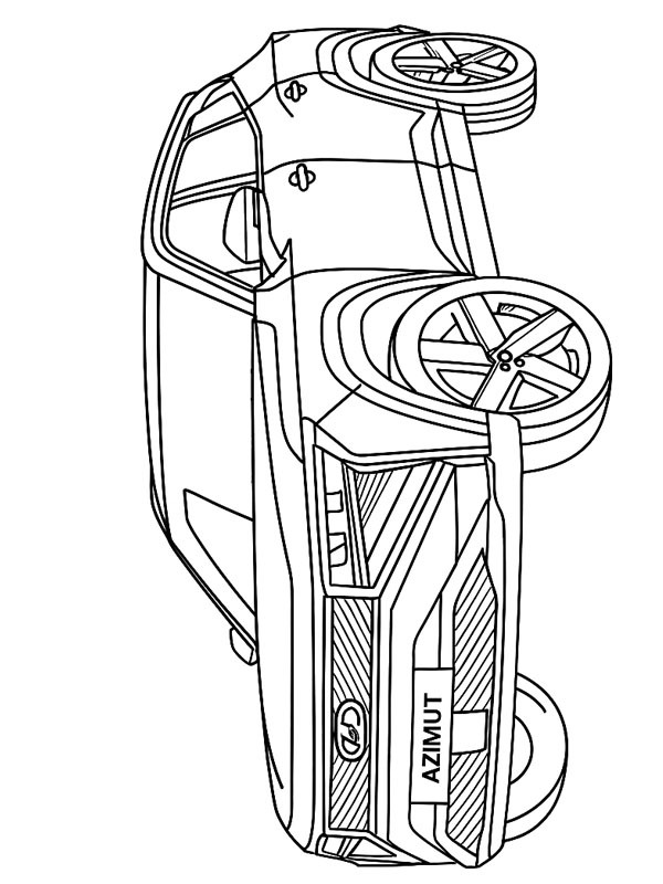 Dibujo de Lada Azimut para Colorear Dibujo de Lada Azimut para Colorear