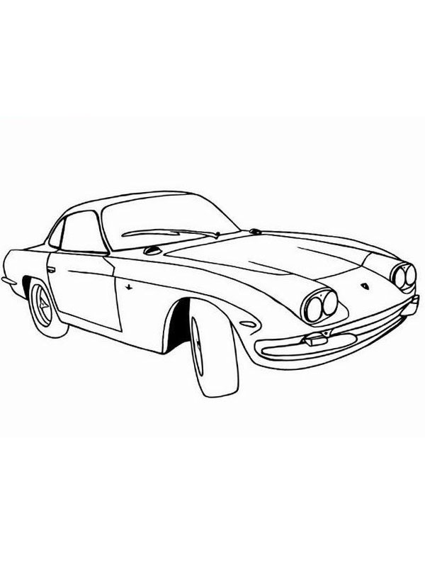 Dibujo de Lamborghini 400 GT (1966) para Colorear