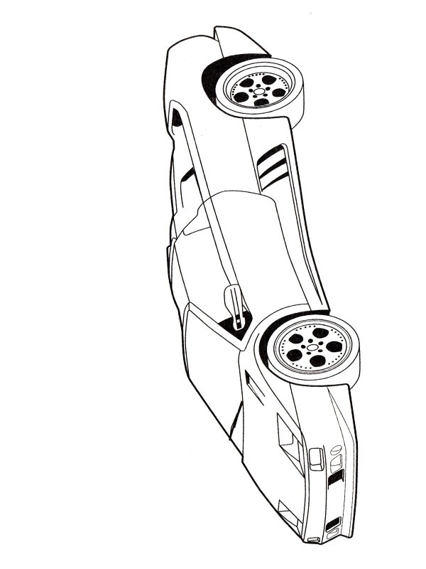 Dibujo de Lamborghini Diablo para Colorear Dibujo de Lamborghini Diablo para Colorear