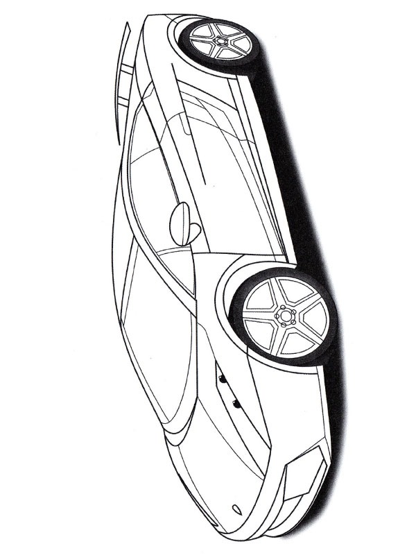 Dibujo de Lamborghini Gallardo para Colorear