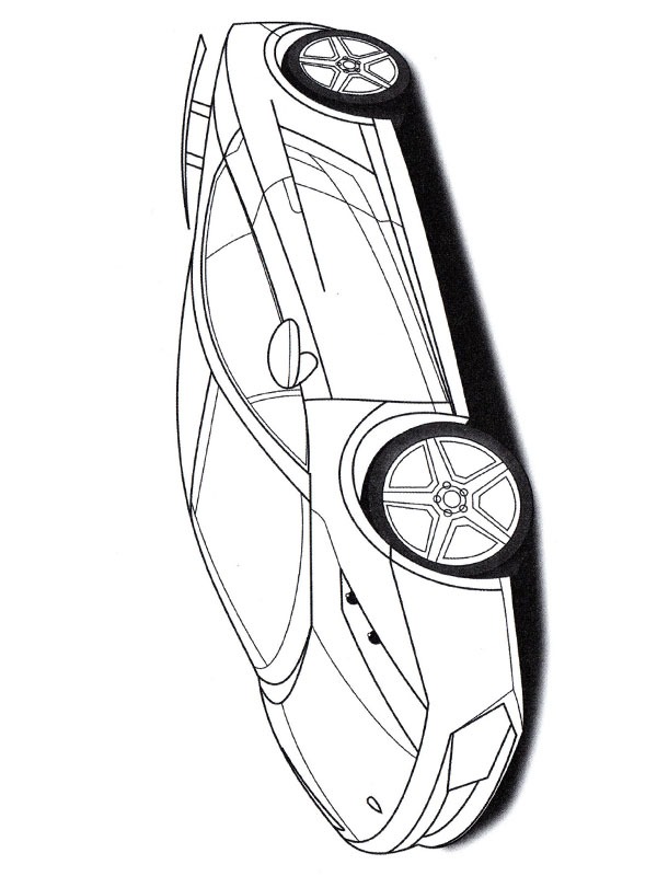 Dibujo de Lamborghini Gallardo para Colorear Dibujo de Lamborghini Gallardo para Colorear