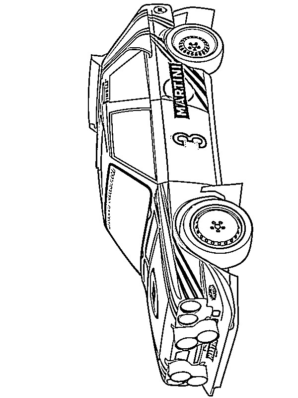 Dibujo de Lancia Delta S4 para Colorear