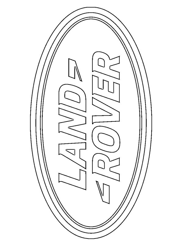 Dibujo de Logo de Land Rover para Colorear