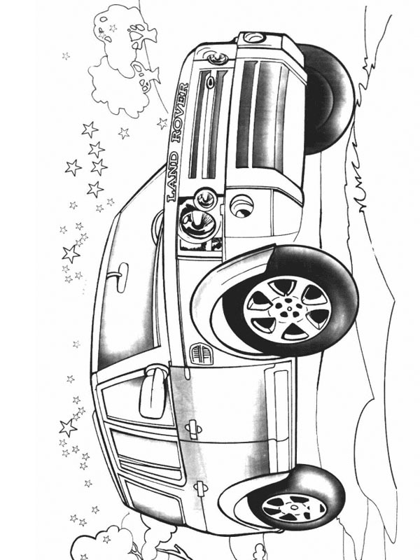 Dibujo de Land Rover LR3 para Colorear Dibujo de Land Rover LR3 para Colorear