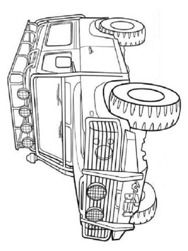 Dibujo de Land Rover Defender para Colorear