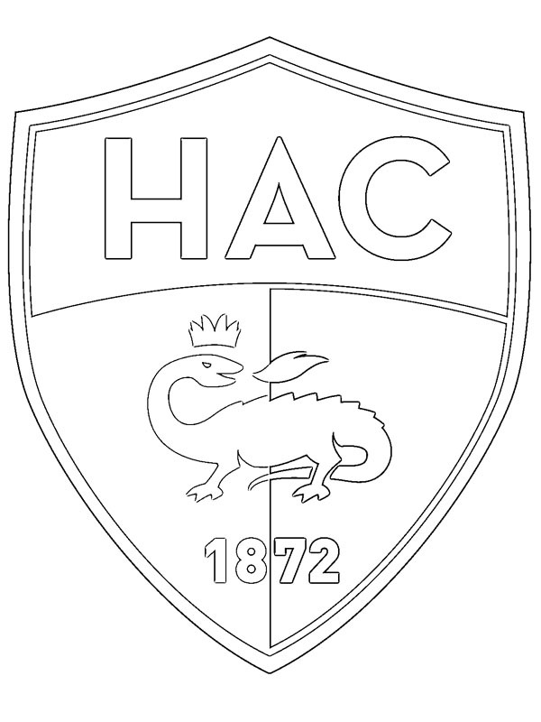 Dibujo de Le Havre AC para Colorear Dibujo de Le Havre AC para Colorear