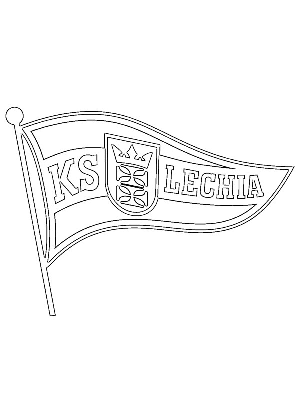 Dibujo de Lechia Gdańsk para Colorear