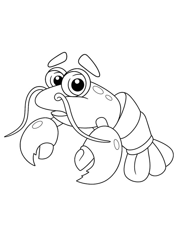Dibujo de Larry la Langosta para Colorear Dibujo de Larry la Langosta para Colorear