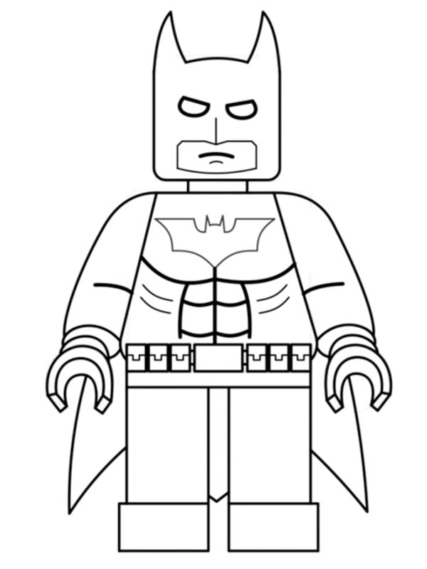 Dibujo de LEGO Batman para Colorear Dibujo de LEGO Batman para Colorear
