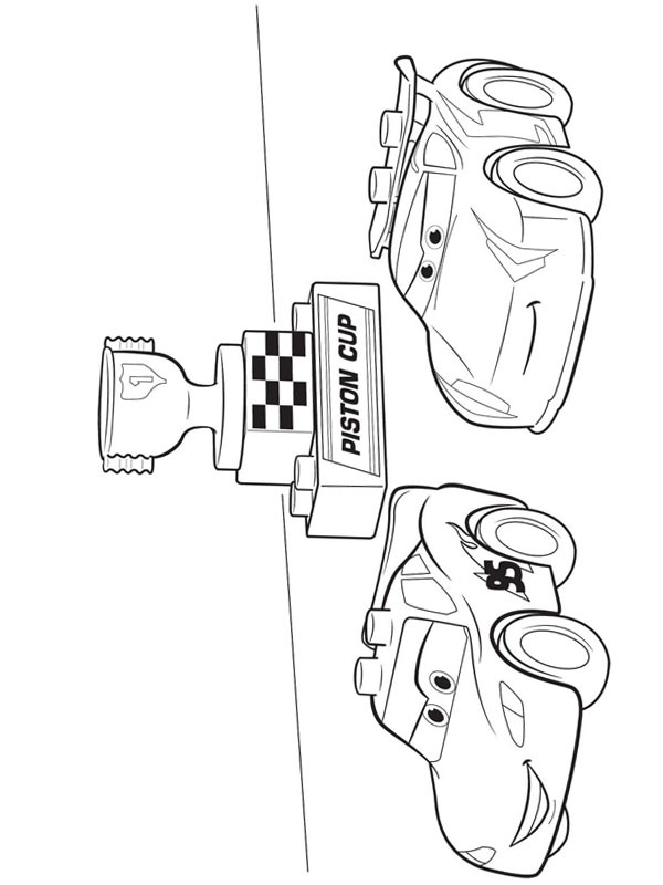 Dibujo de Lego cars para Colorear Dibujo de Lego cars para Colorear