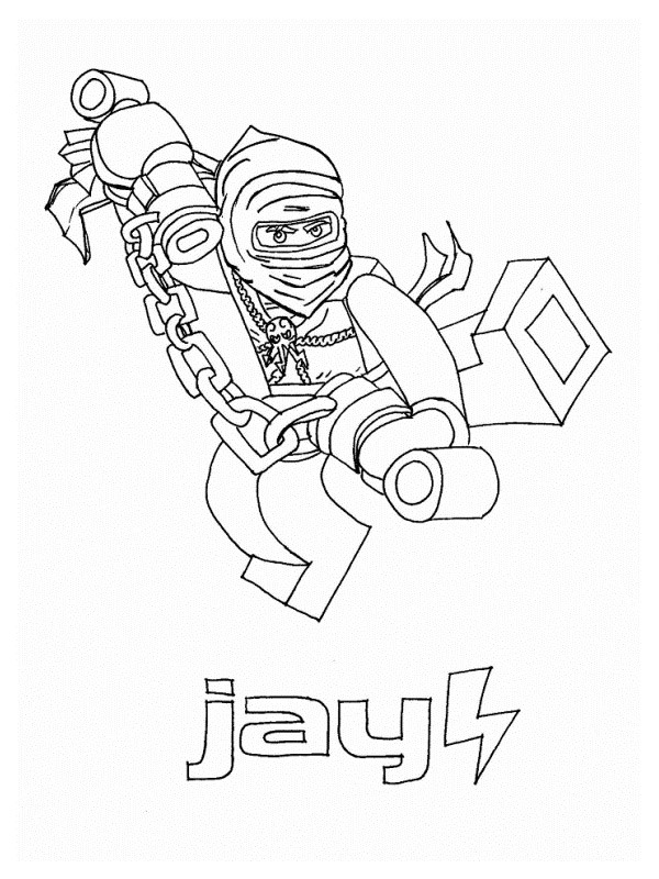 considerado Sabio Eh Dibujos para colorear Lego Ninjago Jay Walker | Dibujosparaimprimir.es