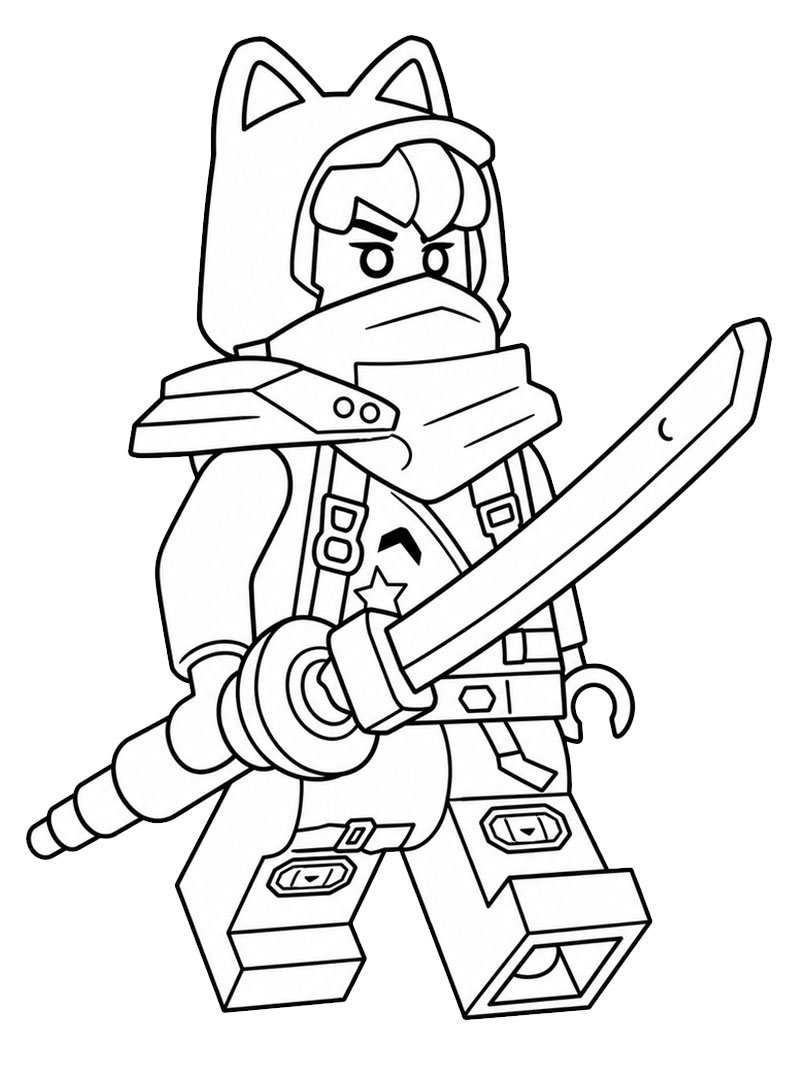 Dibujo de LEGO Ninjago Sora para Colorear Dibujo de LEGO Ninjago Sora para Colorear