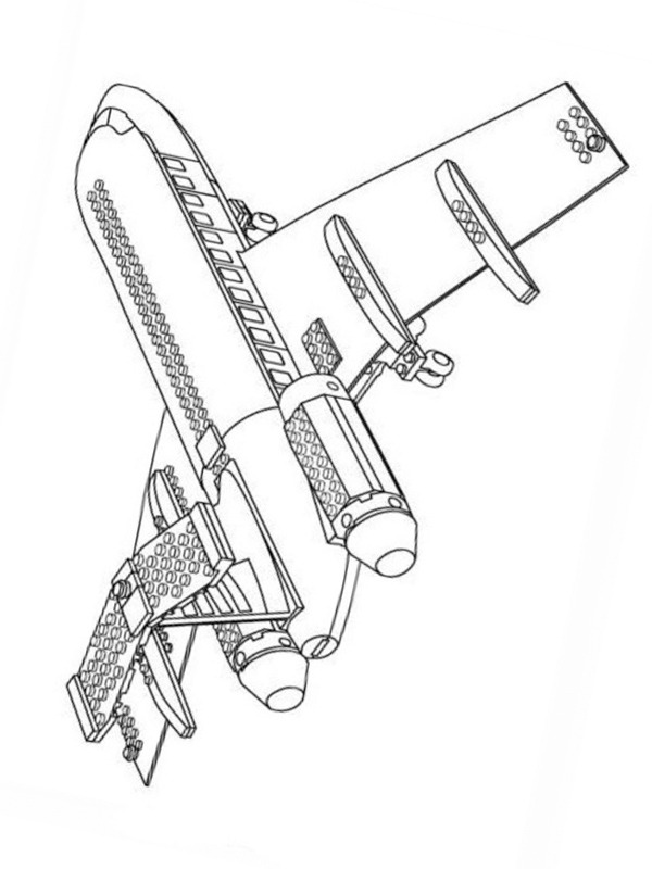 Dibujo de Lego Avión de pasajeros para Colorear Dibujo de Lego Avión de pasajeros para Colorear