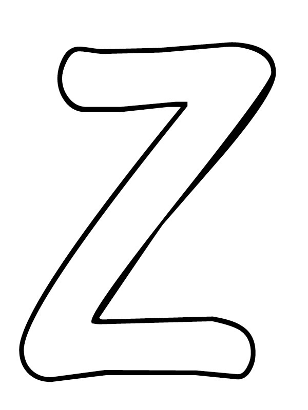 Dibujo de Letra Z para Colorear