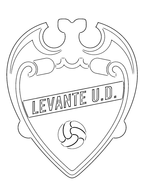 Dibujo de Levante Unión Deportiva para Colorear