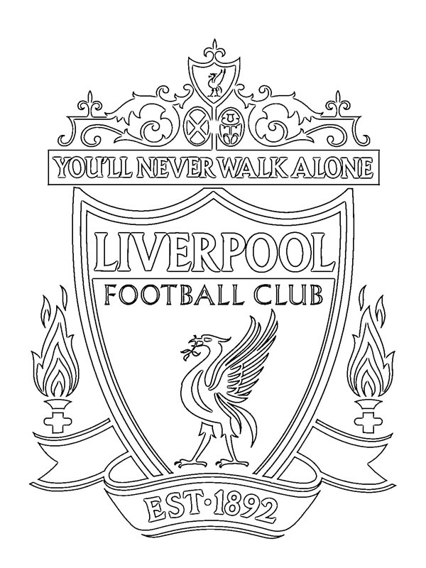 Dibujo de Liverpool Football Club para Colorear