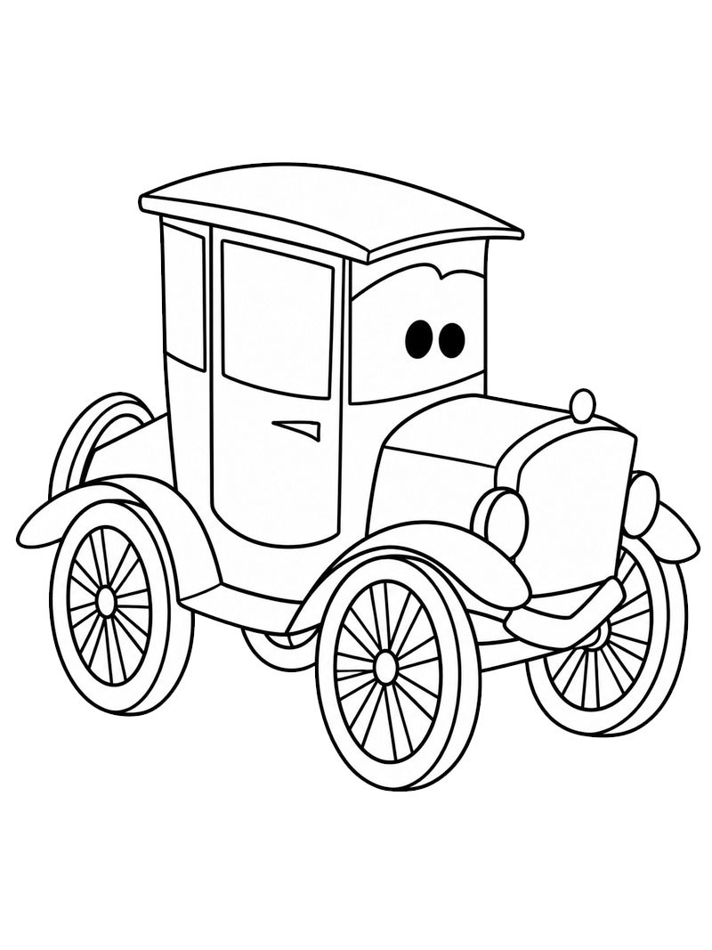 Dibujo de Lizzie (Cars) para Colorear Dibujo de Lizzie (Cars) para Colorear
