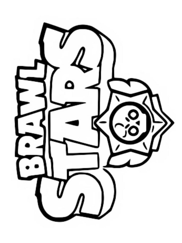 Dibujos Para Colorear Logo De Brawl Stars Dibujosparaimprimir Es - poco starr kolorowanki brawl stars colette