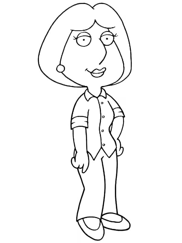 Dibujo de Lois Griffin para Colorear Dibujo de Lois Griffin para Colorear