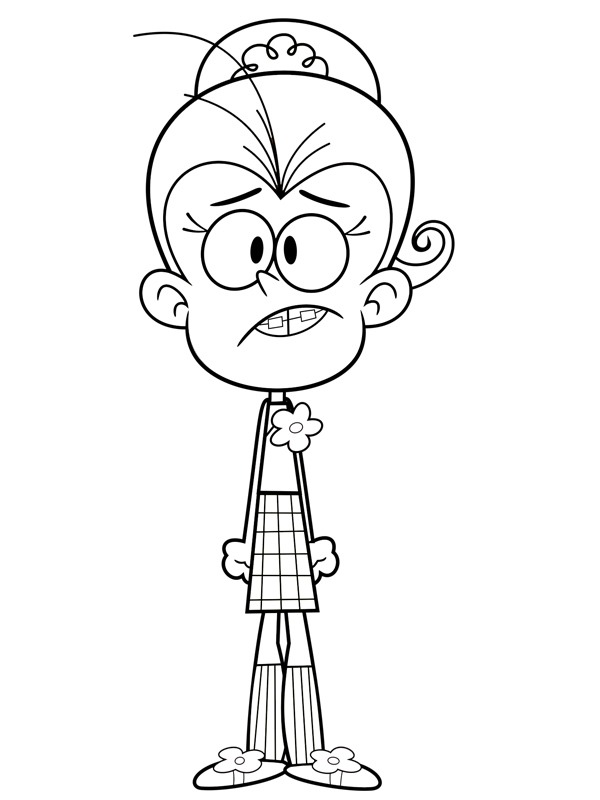 Dibujo de Luan Loud para Colorear Dibujo de Luan Loud para Colorear