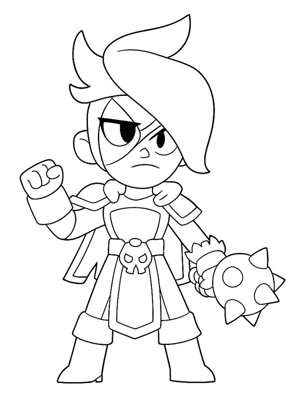 Dibujo de Lumi Brawl Stars para Colorear Dibujo de Lumi Brawl Stars para Colorear