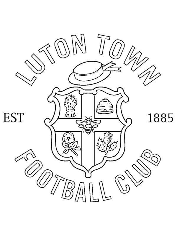 Dibujo de Luton Town FC para Colorear Dibujo de Luton Town FC para Colorear