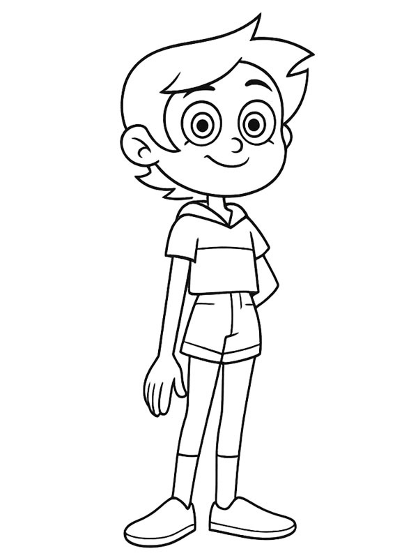 Dibujo de Luz Noceda (Casa B&uacute;ho) para Colorear