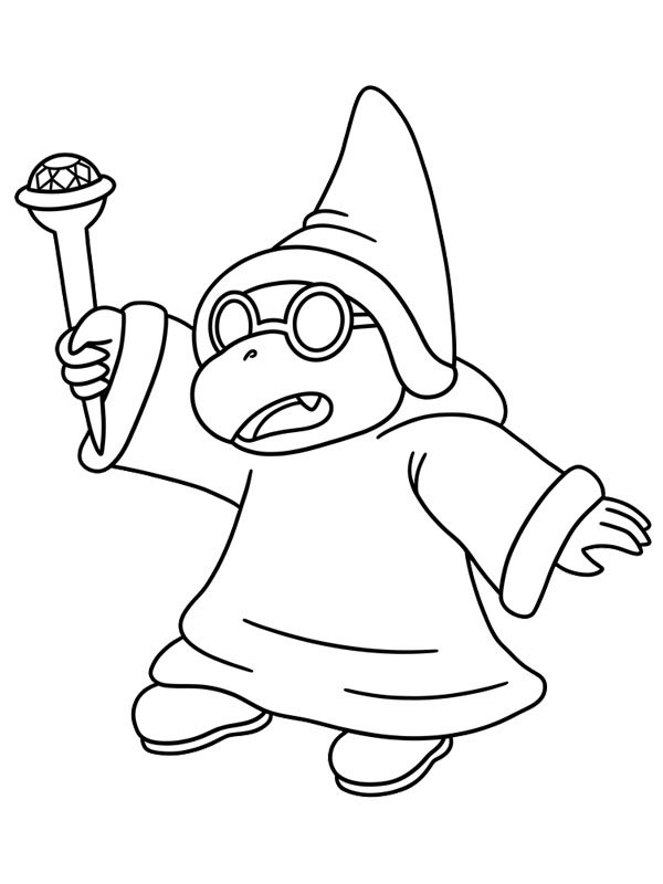 Dibujo de Magikoopa (Super Mario) para Colorear Dibujo de Magikoopa (Super Mario) para Colorear