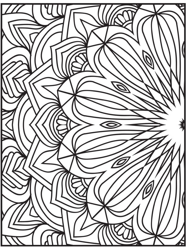 Dibujo de mandala 1 para Colorear Dibujo de mandala 1 para Colorear