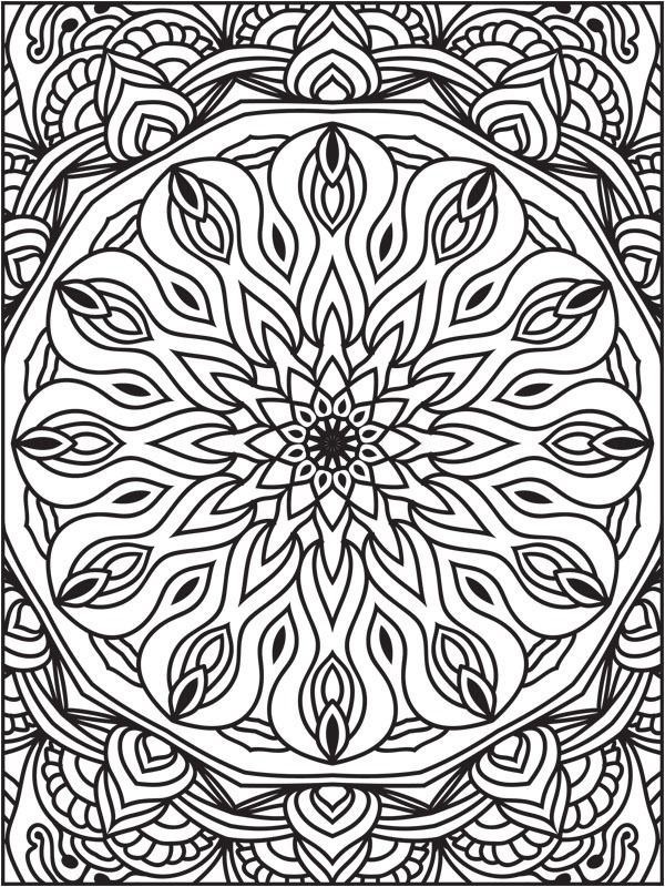 Dibujo de Mandala 2 para Colorear