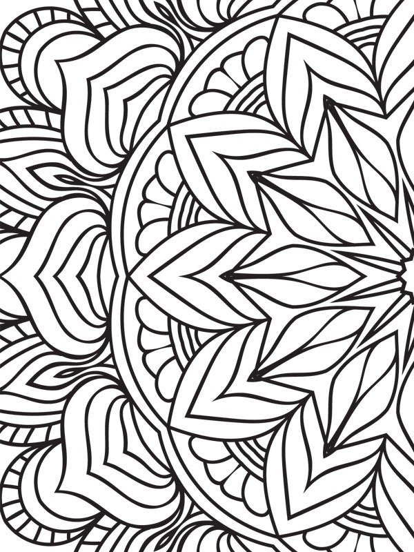 Dibujo de Mandala 5 para Colorear Dibujo de Mandala 5 para Colorear