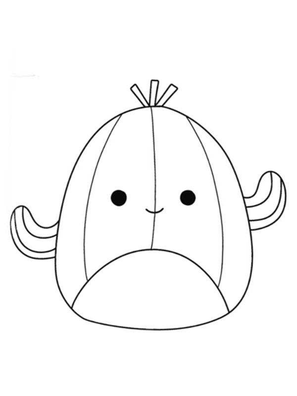 Dibujo de Marcellus Squishmallows para Colorear Dibujo de Marcellus Squishmallows para Colorear