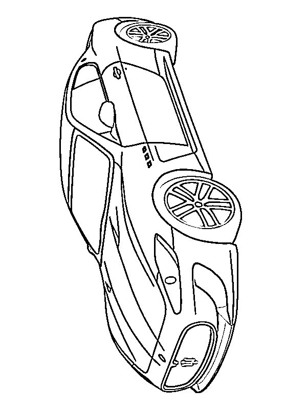 Dibujo de Maserati GranTurismo para Colorear
