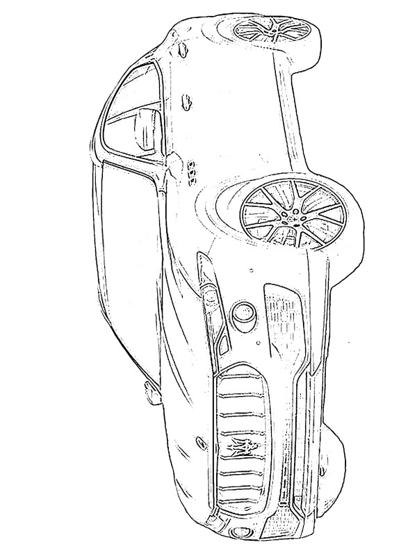 Dibujo de Maserati Levante para Colorear Dibujo de Maserati Levante para Colorear