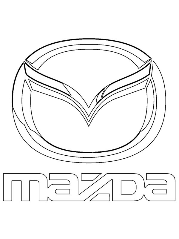 Dibujo de Logo de mazda para Colorear Dibujo de Logo de mazda para Colorear