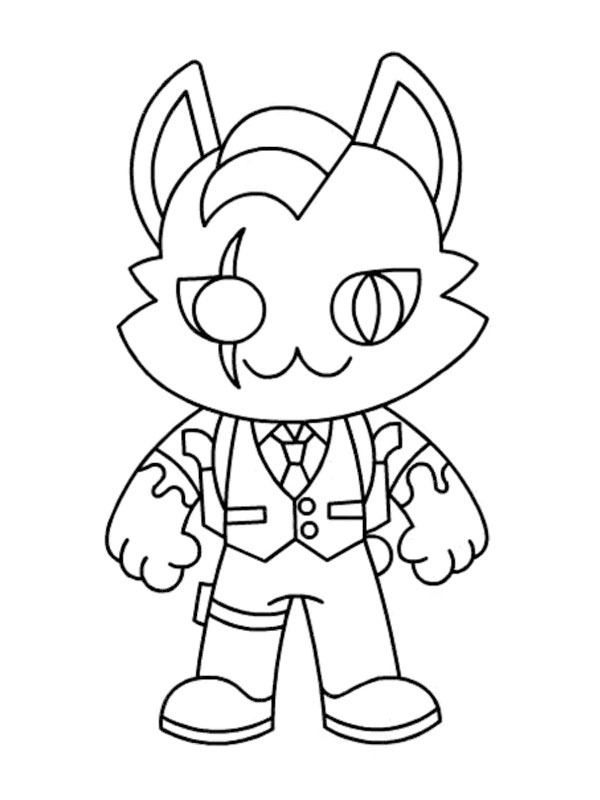 Dibujo de MeowDas Fortnite para Colorear Dibujo de MeowDas Fortnite para Colorear
