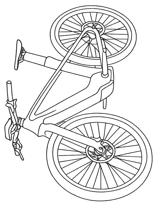 Dibujo de Mercedes-AMG F1 e-bike para Colorear Dibujo de Mercedes-AMG F1 e-bike para Colorear