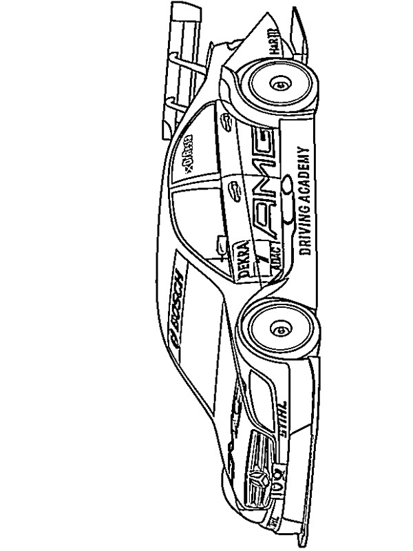 Dibujo de Mercedes Benz DTM para Colorear Dibujo de Mercedes Benz DTM para Colorear