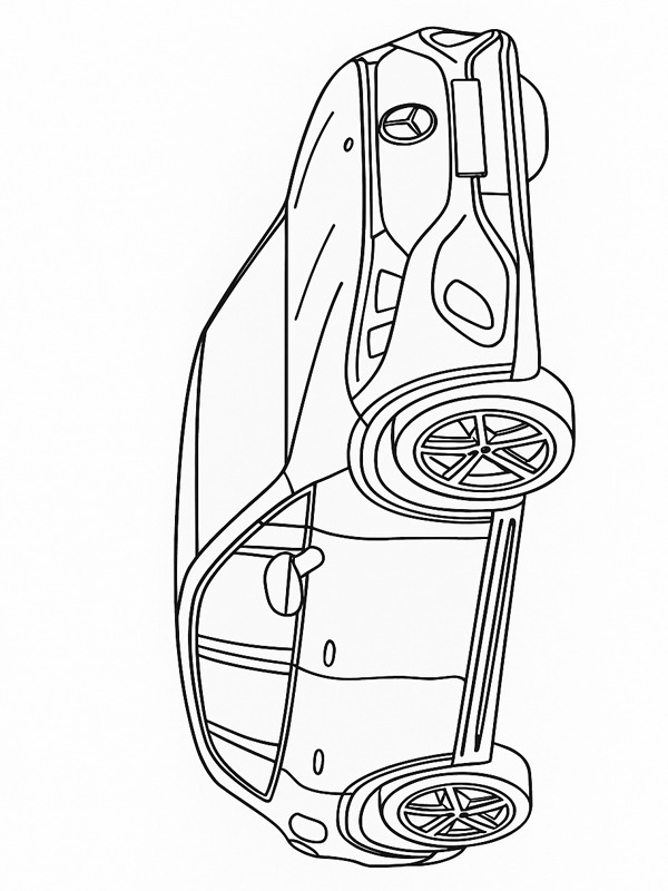 Dibujo de Mercedes-Benz EQS SUV para Colorear Dibujo de Mercedes-Benz EQS SUV para Colorear