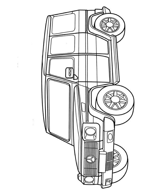 Dibujo de Mercedes-Benz Clase G para Colorear
