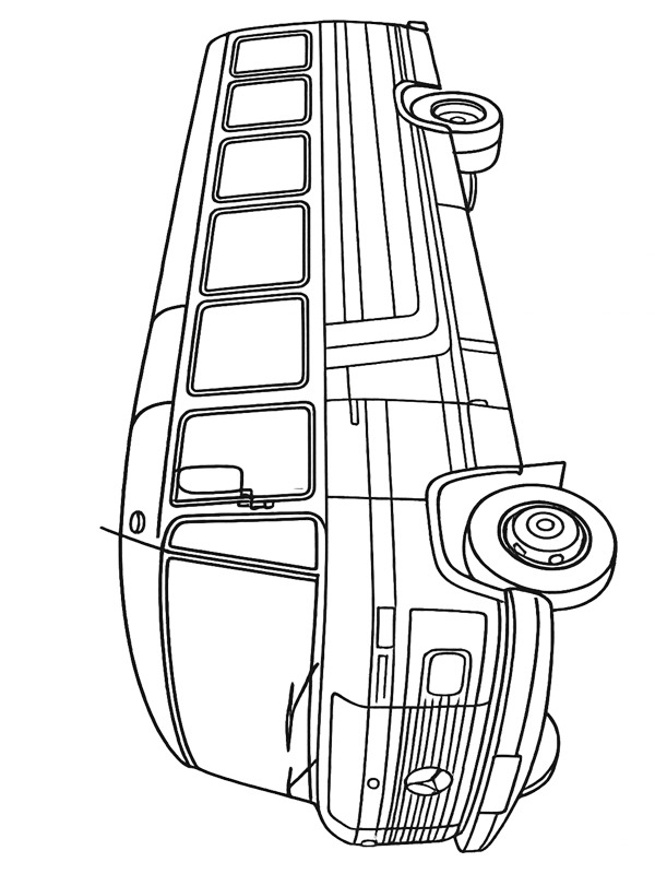 Dibujo de Mercedes-Benz O309 para Colorear Dibujo de Mercedes-Benz O309 para Colorear
