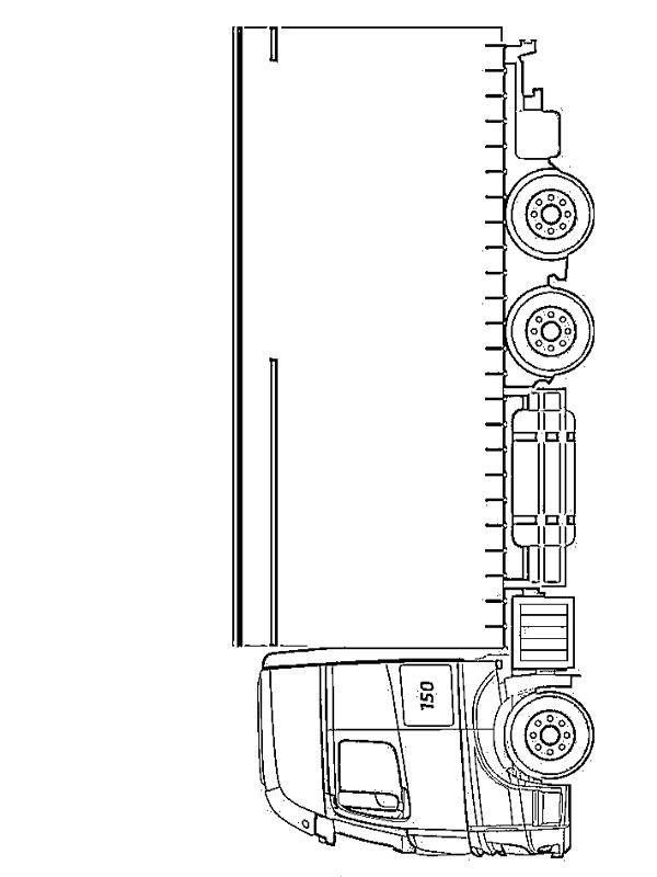 Dibujo de Camión Mercedes-Benz para Colorear Dibujo de Camión Mercedes-Benz para Colorear