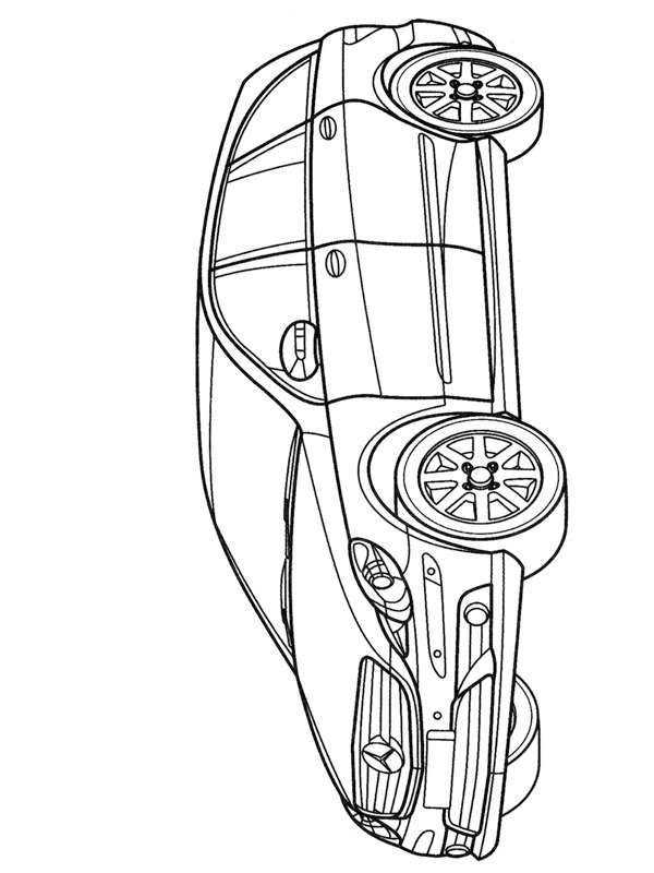 Dibujo de Mercedes-Benz Clase R para Colorear