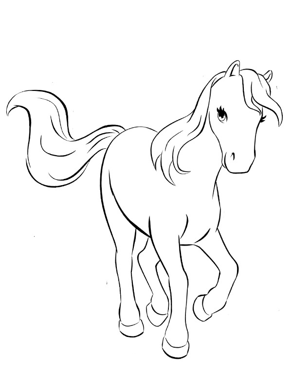 Dibujo de El caballo de Mia, Bella para Colorear Dibujo de El caballo de Mia, Bella para Colorear