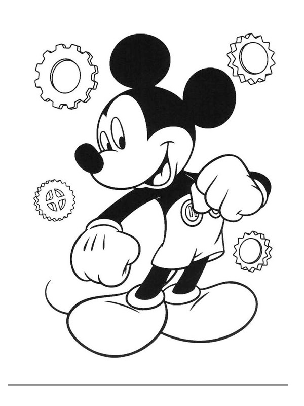 Dibujo de Mickey Mouse para Colorear