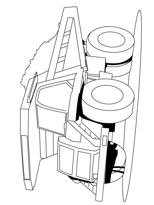 Dibujo de Camión minero para Colorear Dibujo de Camión minero para Colorear