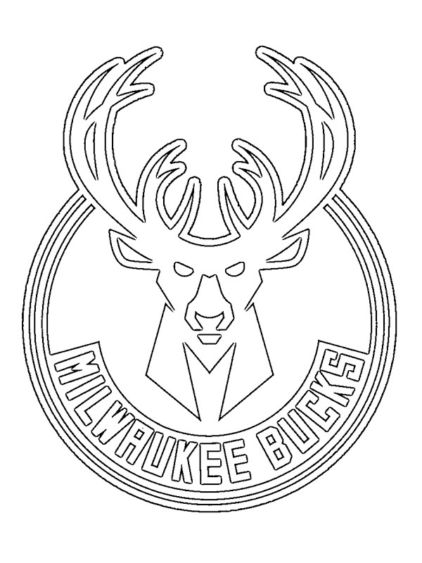 Dibujo de Milwaukee Bucks para Colorear Dibujo de Milwaukee Bucks para Colorear