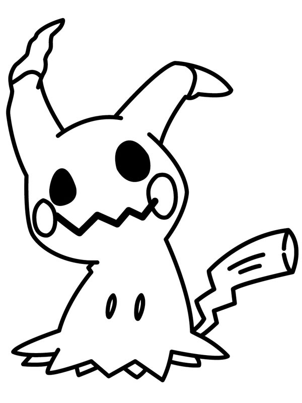 Dibujo de Mimikyu (Pokémon) para Colorear Dibujo de Mimikyu (Pokémon) para Colorear