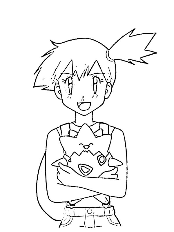 Dibujo de Misty (Pokémon) para Colorear